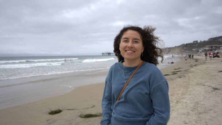 Alexis Garduno at the beach