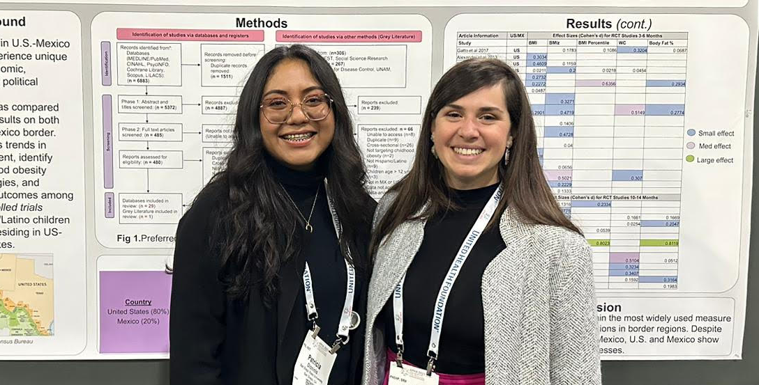 JDP Students infront of their research posters. 