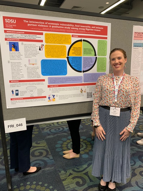 Elizabeth Frost presenting her dissertation on women’s economic vulnerability, food insecurity, and intimate partner violence among young Nigerian women at the 14th annual Consortium of Universities for Global Health (CUGH) in Washington, DC.