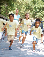 Children running